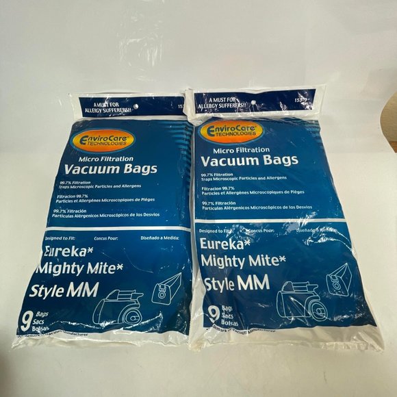 EnviroCare Technologies  99.7% MicroFiltration Vacuum Bags Mighty Might 2 Packs - Picture 1 of 8